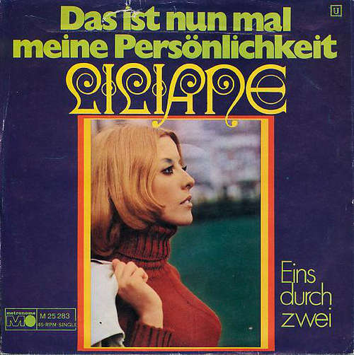Cover Liliane - Das Ist Nun Mal Meine Persönlichkeit (7, Single) Schallplatten Ankauf