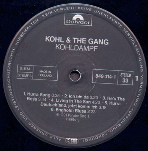 Cover Kohl & The Gang - Kohldampf (LP, Album) Schallplatten Ankauf