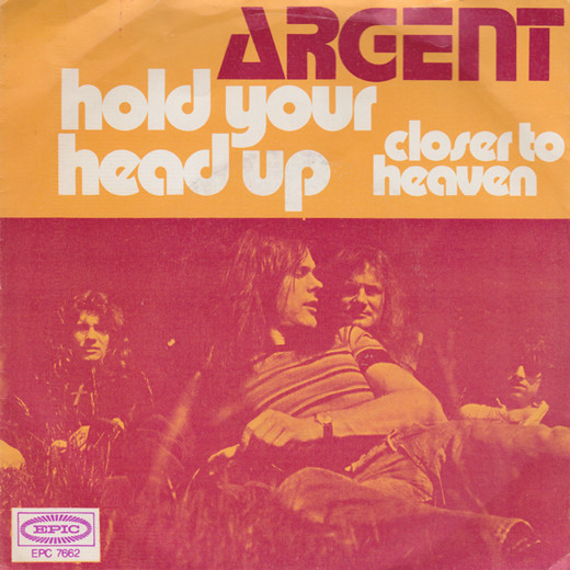 Cover Argent - Hold Your Head Up (7, Single) Schallplatten Ankauf