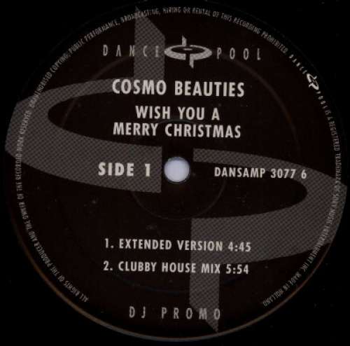 Cover Cosmo Beauties - Wish You Merry Christmas (12, Promo) Schallplatten Ankauf