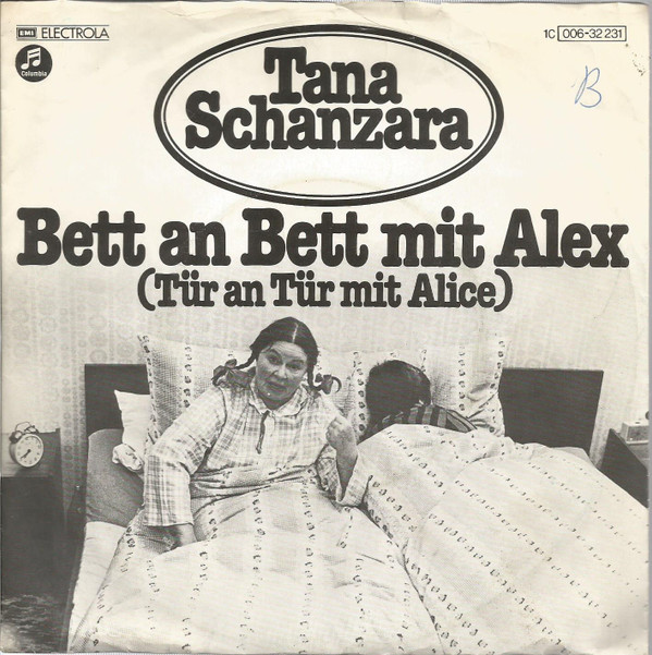 Cover Tana Schanzara - Bett An Bett Mit Alex (7, Single) Schallplatten Ankauf