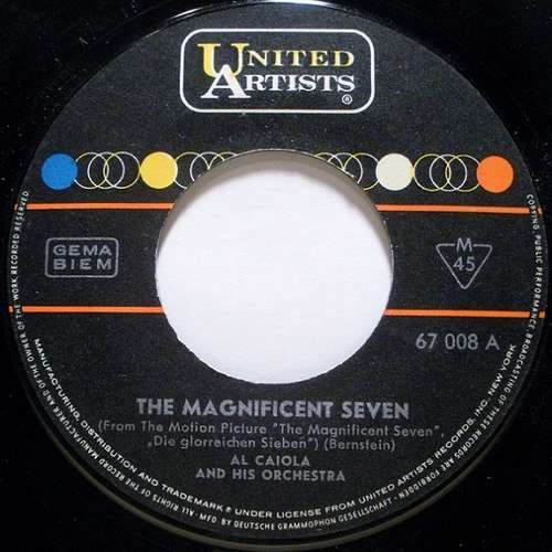 Cover Al Caiola And His Orchestra - The Magnificent Seven (7, Single, Mono) Schallplatten Ankauf