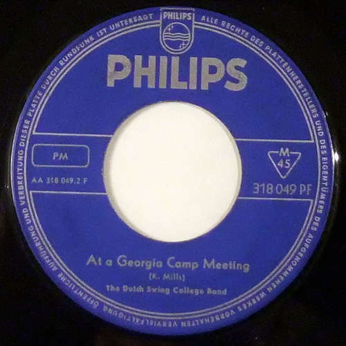 Cover The Dutch Swing College Band - Weary Blues / At A Georgia Camp Meeting (7, Single, Mono) Schallplatten Ankauf