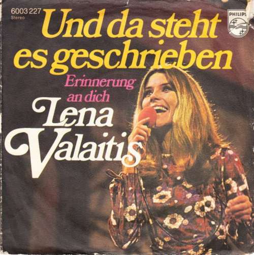 Cover Lena Valaitis - Und Da Steht Es Geschrieben (7, Single) Schallplatten Ankauf