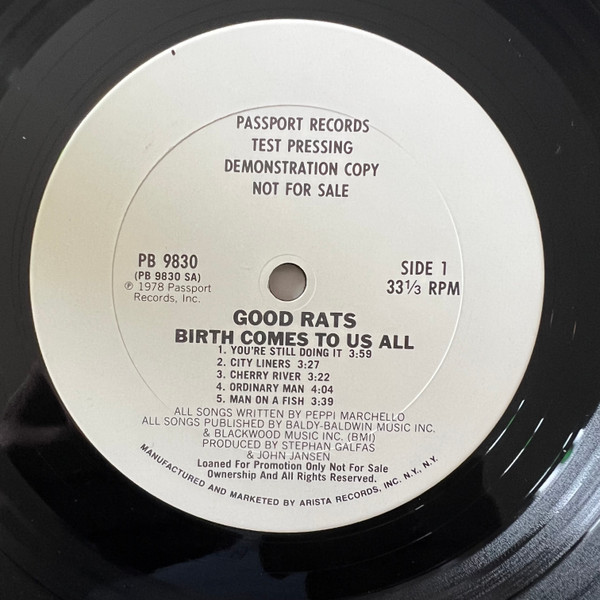 Cover Good Rats - Birth Comes To Us All (LP, Album, TP) Schallplatten Ankauf