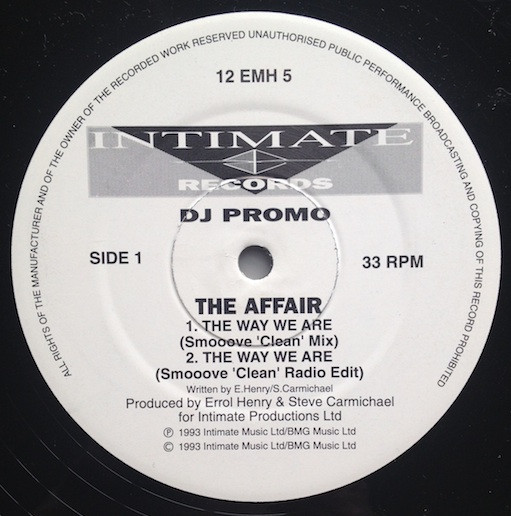 Cover The Affair (3) - The Way We Are (12, Promo) Schallplatten Ankauf