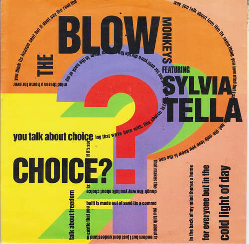 Cover The Blow Monkeys Featuring Sylvia Tella - Choice? (7) Schallplatten Ankauf