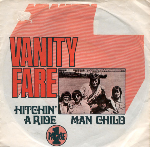 Cover Vanity Fare - Hitchin' A Ride / Man Child (7, Single) Schallplatten Ankauf