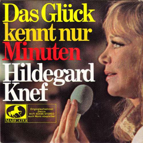 Cover Hildegard Knef - Das Glück Kennt Nur Minuten (7, EP) Schallplatten Ankauf