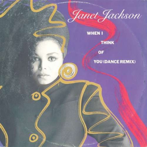 Cover Janet Jackson - When I Think Of You (Dance Remix) (12, Single, Whi) Schallplatten Ankauf