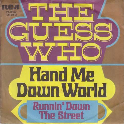 Cover The Guess Who - Hand Me Down World (7, Single) Schallplatten Ankauf