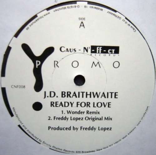 Cover J.D. Braithwaite - Ready For Love (12, Promo) Schallplatten Ankauf