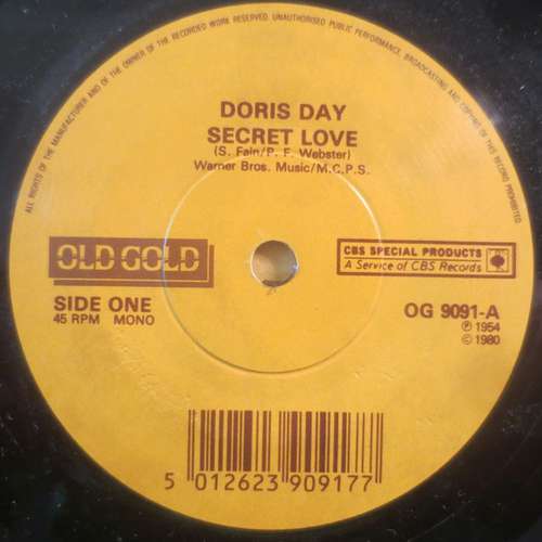 Cover Doris Day - Secret Love / Whatever Will Be Will Be (Que Sera, Sera) (7, Single, Mono) Schallplatten Ankauf