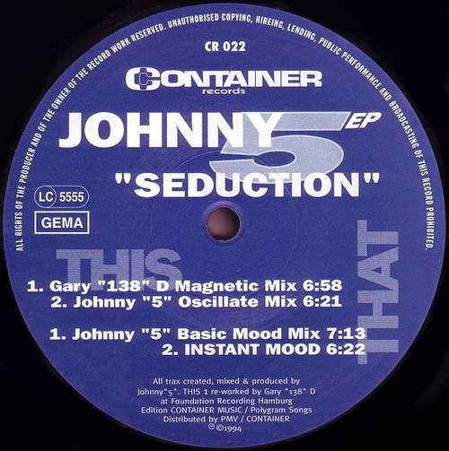 Cover Johnny 5 - Seduction EP (12, EP) Schallplatten Ankauf