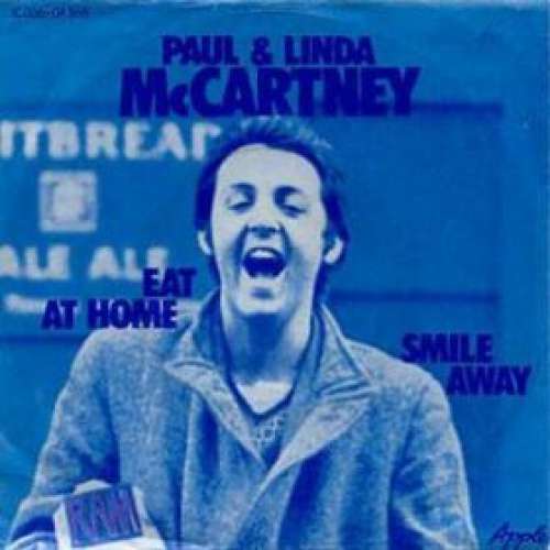 Cover Paul & Linda McCartney - Eat At Home / Smile Away (7, Single) Schallplatten Ankauf