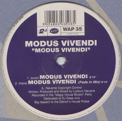 Cover Modus Vivendi Schallplatten Ankauf