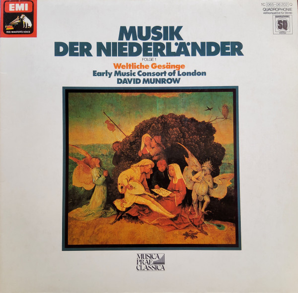 Cover The Early Music Consort Of London - Musik Der Niederländer Folge 1 Weltliche Gesänge (LP, Quad) Schallplatten Ankauf