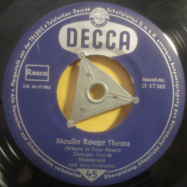 Bild Mantovani Und Sein Orchester* - Moulin Rouge Thema (7, Single) Schallplatten Ankauf