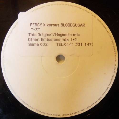 Cover Percy X Versus Blood Sugar - -3 (12, Single, W/Lbl) Schallplatten Ankauf