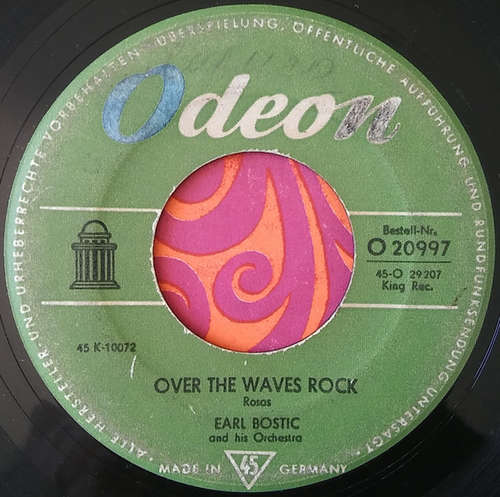 Cover Earl Bostic And His Orchestra - Over The Waves Rock / Twilight Time (7, Single) Schallplatten Ankauf