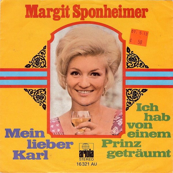 Cover Margit Sponheimer - Mein Lieber Karl (7, Single) Schallplatten Ankauf