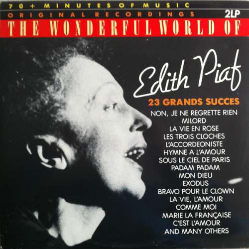 Cover Edith Piaf - The Wonderful World Of Edith Piaf - 23 Grands Succes (2xLP, Comp) Schallplatten Ankauf