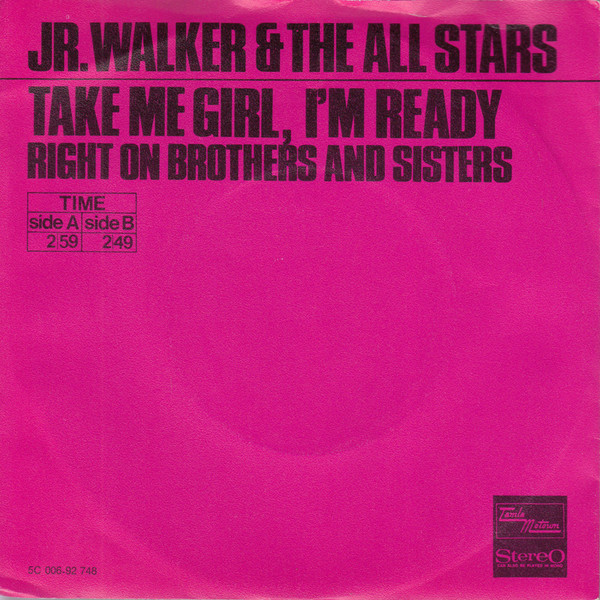 Cover Jr. Walker & The All Stars* - Take Me Girl, I'm Ready (7, Single, Pin) Schallplatten Ankauf