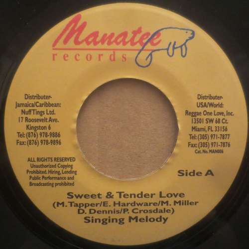 Cover Singing Melody - Sweet & Tender Love (7) Schallplatten Ankauf