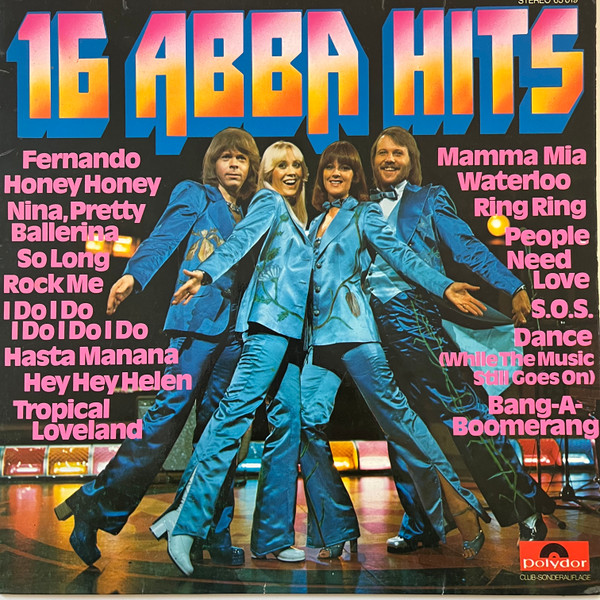 Cover ABBA - 16 ABBA Hits (LP, Comp, Club, Red) Schallplatten Ankauf