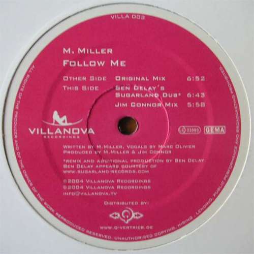 Cover M. Miller - Follow Me (12) Schallplatten Ankauf
