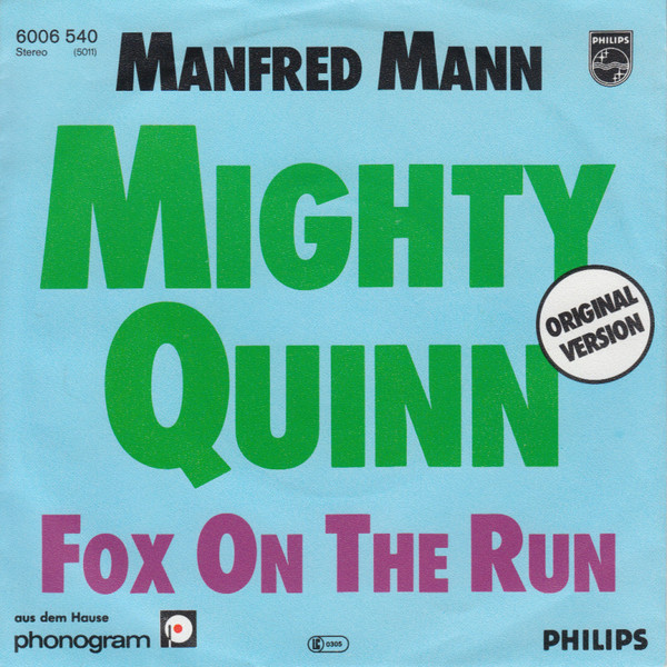 Cover Manfred Mann - Mighty Quinn / Fox On The Run (7, Single) Schallplatten Ankauf