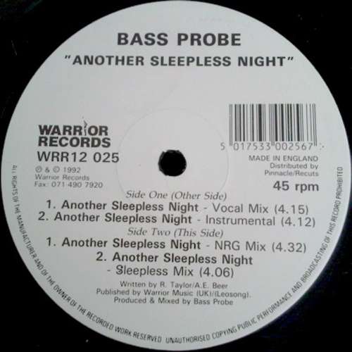 Cover Bass Probe - Another Sleepless Night (12) Schallplatten Ankauf