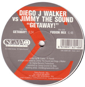 Cover Diego J Walker vs Jimmy The Sound - Getaway! (12) Schallplatten Ankauf