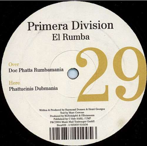 Cover Primera Division - El Rumba (12) Schallplatten Ankauf