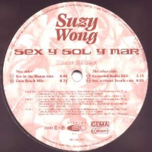 Cover Suzy Wong - Sex Y Sol Y Mar (House Edition) (12) Schallplatten Ankauf