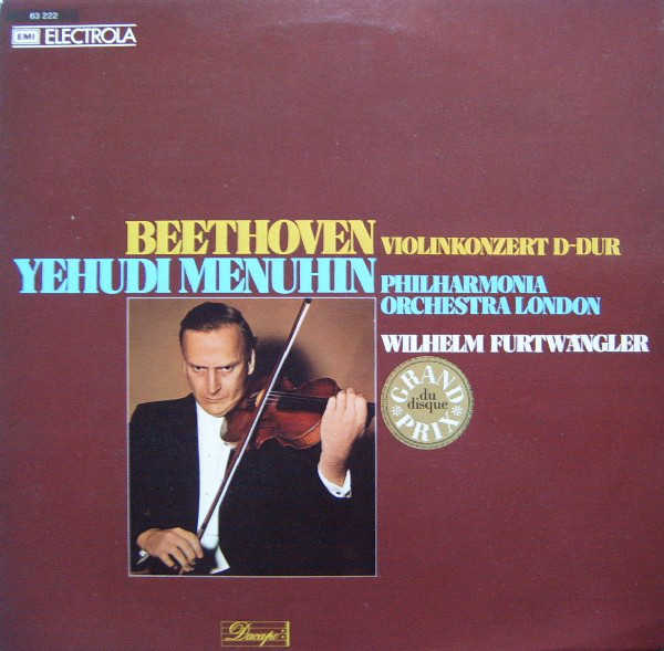Cover Beethoven* - Yehudi Menuhin, Philharmonia Orchestra London*, Wilhelm Furtwängler - Violinkonzert D-Dur Op.61 (LP, S/Edition) Schallplatten Ankauf