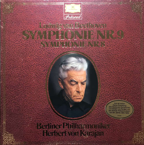 Cover Ludwig van Beethoven / Berliner Philharmoniker, Herbert von Karajan - Symphonie Nr. 9 - Symphonie Nr. 8 (2xLP, RP + Box) Schallplatten Ankauf