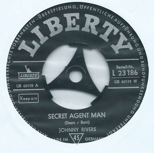 Cover Johnny Rivers - Secret Agent Man / You Dig (7) Schallplatten Ankauf