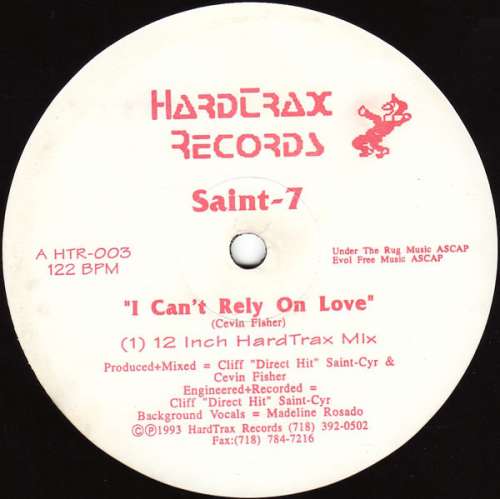 Cover Saint-7 - I Can't Rely On Love (12) Schallplatten Ankauf