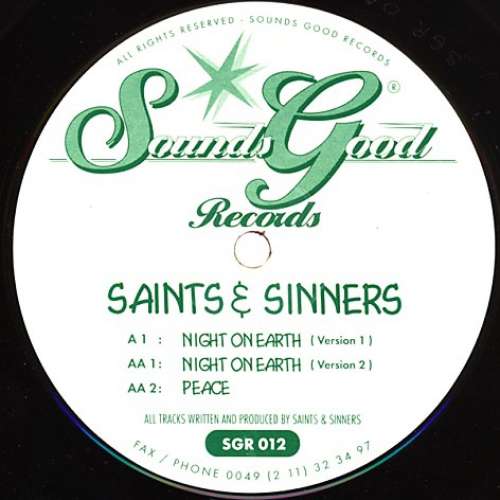 Cover Saints & Sinners - Night On Earth (12) Schallplatten Ankauf