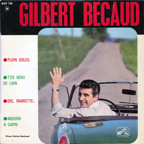 Cover Gilbert Bécaud - Plein Soleil (7, EP) Schallplatten Ankauf