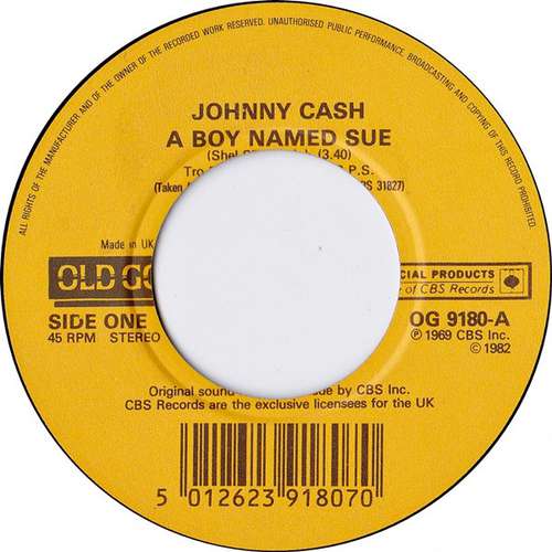 Cover Johnny Cash - A Boy Named Sue (7) Schallplatten Ankauf