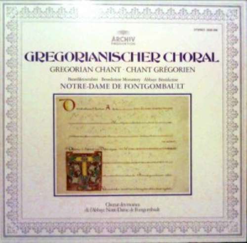 Cover Chœur Des Moines De L'abbaye De Fontgombault - Gregorianischer Choral - Benediktinerabtei Notre-Dame De Fontgombault (LP, Gat) Schallplatten Ankauf