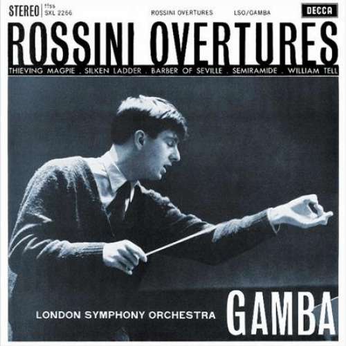 Cover Rossini* - The London Symphony Orchestra / Pierino Gamba - Overtures (LP, RE) Schallplatten Ankauf