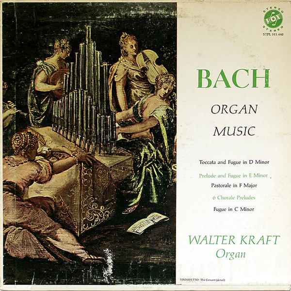 Cover Bach*, Walter Kraft - Organ Music (LP) Schallplatten Ankauf