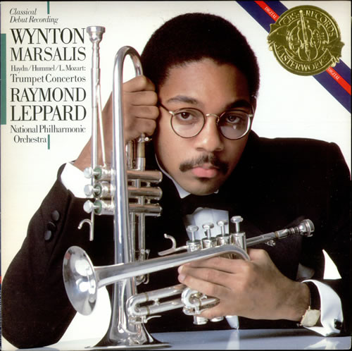 Cover Wynton Marsalis, Haydn* / Hummel* / L. Mozart*, Raymond Leppard, National Philharmonic Orchestra - Trumpet Concertos (LP, Album) Schallplatten Ankauf