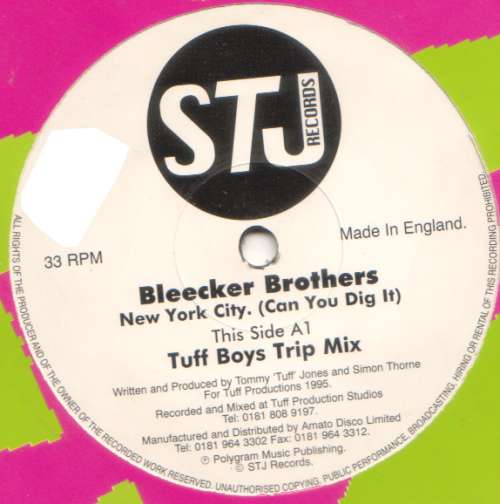 Cover Bleecker Brothers - New York City (Can You Dig It) (12) Schallplatten Ankauf