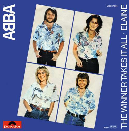 Cover ABBA - The Winner Takes It All / Elaine (7, Single) Schallplatten Ankauf