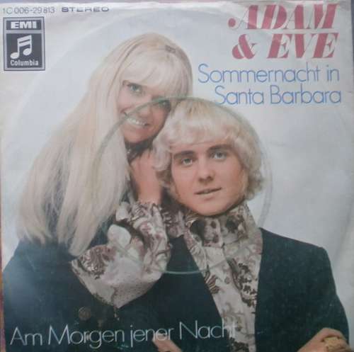 Cover Adam & Eve (6) - Sommernacht In Santa Barbara (7, Single) Schallplatten Ankauf