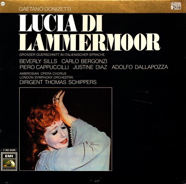 Cover Gaetano Donizetti - Lucia Di Lammermoor (Grosser Querschnitt In Italienischer Sprache) (LP) Schallplatten Ankauf